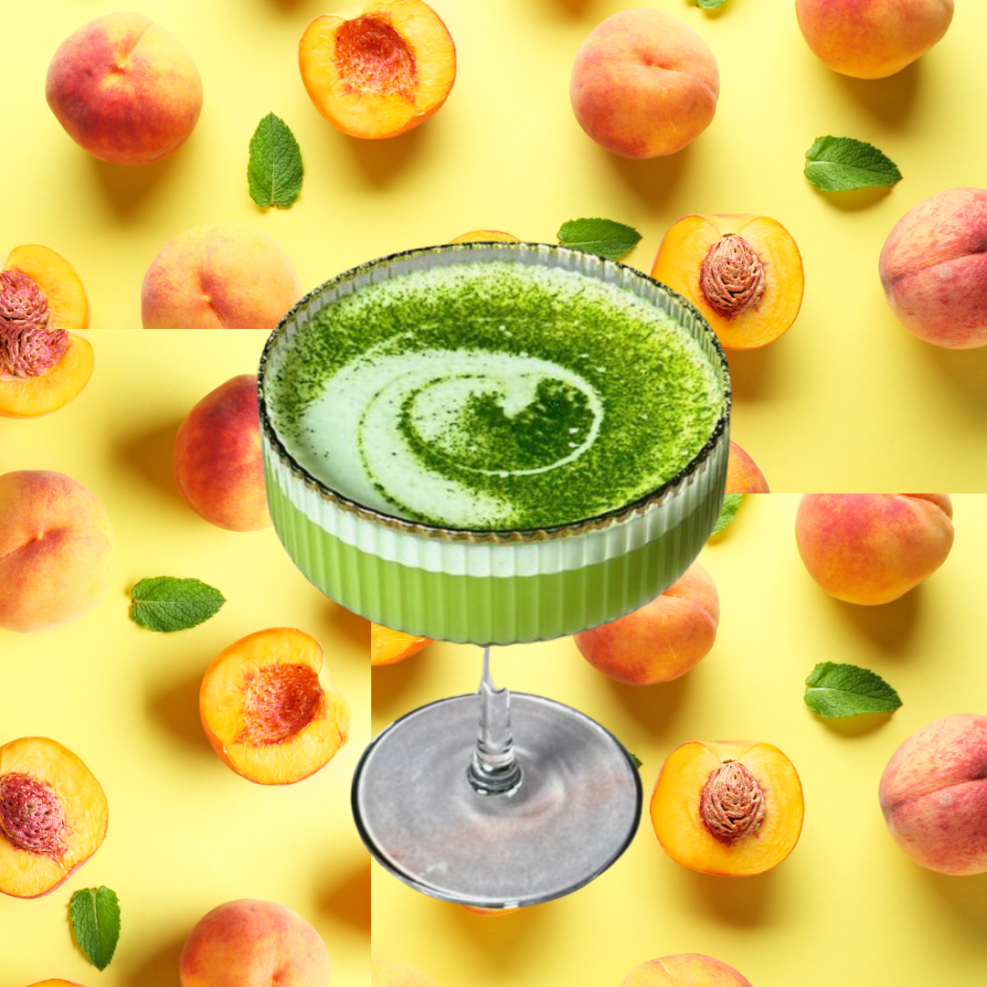 Peach Creamsicle Matcha-tini